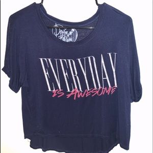 “Dirtee Hollywood” Everyday Is Awesome Cropped Top